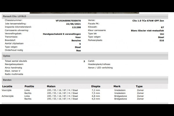 Renault Clio 1.0 TCe 5Drs. 6 Versn. Zen uitvoering / Airco / Navigatie / Radio multimedia / Led verlichting /