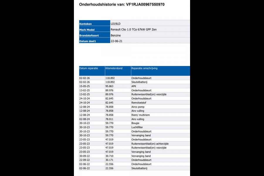 Renault Clio 1.0 TCe 5Drs. 6 Versn. Zen uitvoering / Airco / Navigatie / Radio multimedia / Led verlichting /