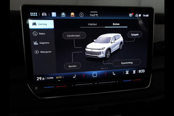 Volkswagen Tayron 1.5 eHybrid R-Line Edition 204 pk Automaat (DSG) | Verlengde garantie | Navigatie | Panoramadak | Trekhaak (wegklapbaar) | Parkeersensoren (Park assist) | Achteruitrijcamera | Stoelverwarming | R-Line |