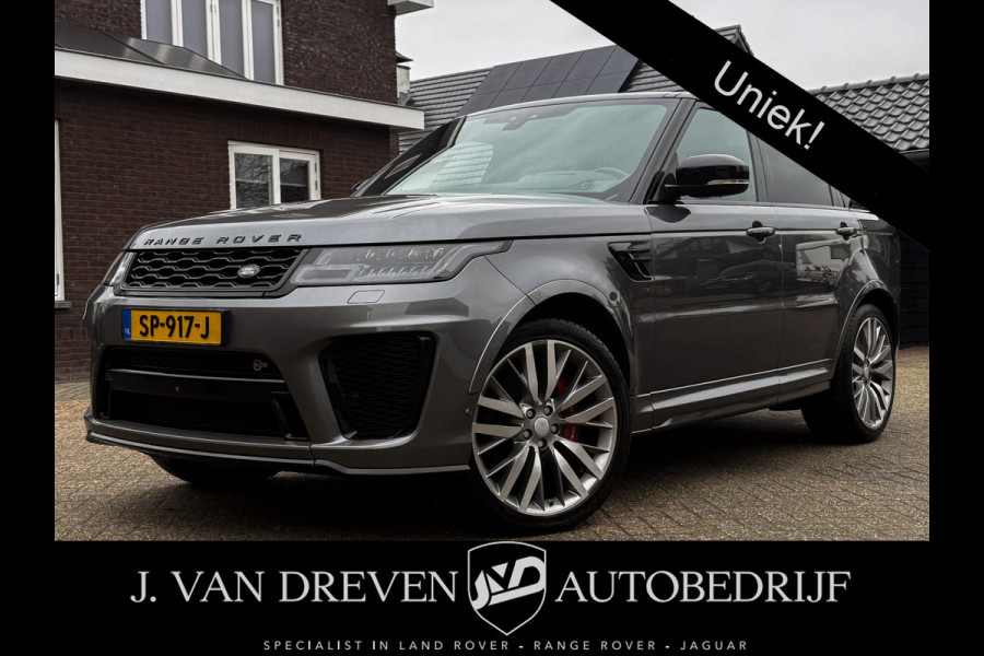 Land Rover Range Rover Sport 5.0 V8 SC SVR 576 PK ! Facelift ! Carbon ! Pano, Cruis, Airco, Stoelverw voor + achter!