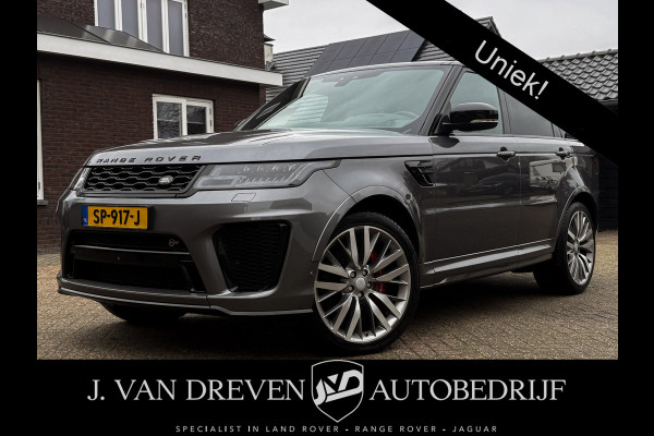 Land Rover Range Rover Sport 5.0 V8 SC SVR 576 PK ! Facelift ! Carbon ! Pano, Cruis, Airco, Stoelverw voor + achter!