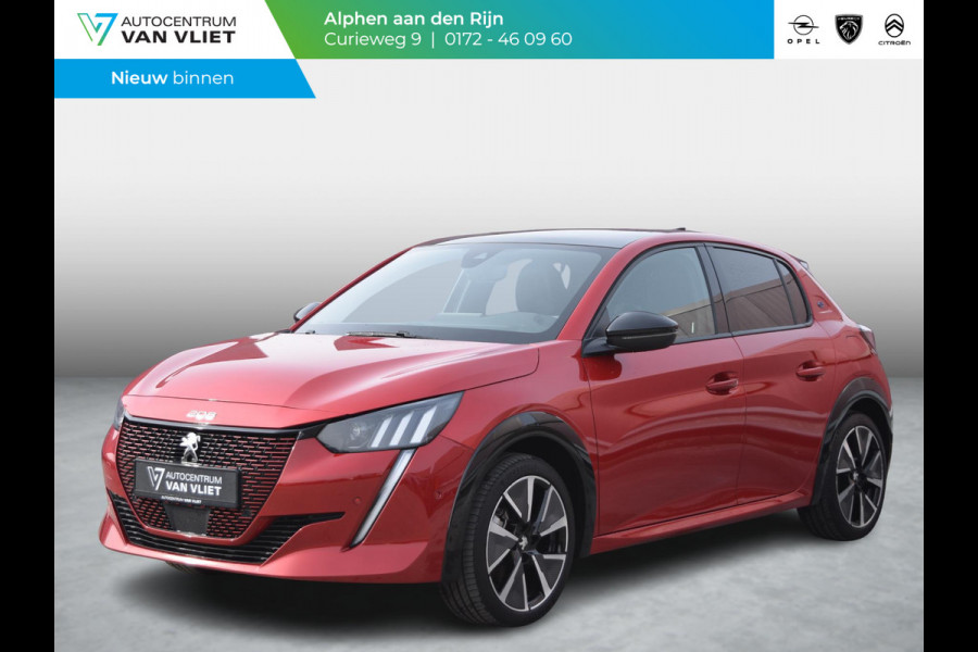 Peugeot e-208 EV GT Pack 50 kWh SOH 91% | ACHTERUITRIJCAMERA MET SENSOREN | NAVI & CARPLAY | E.C.C. |