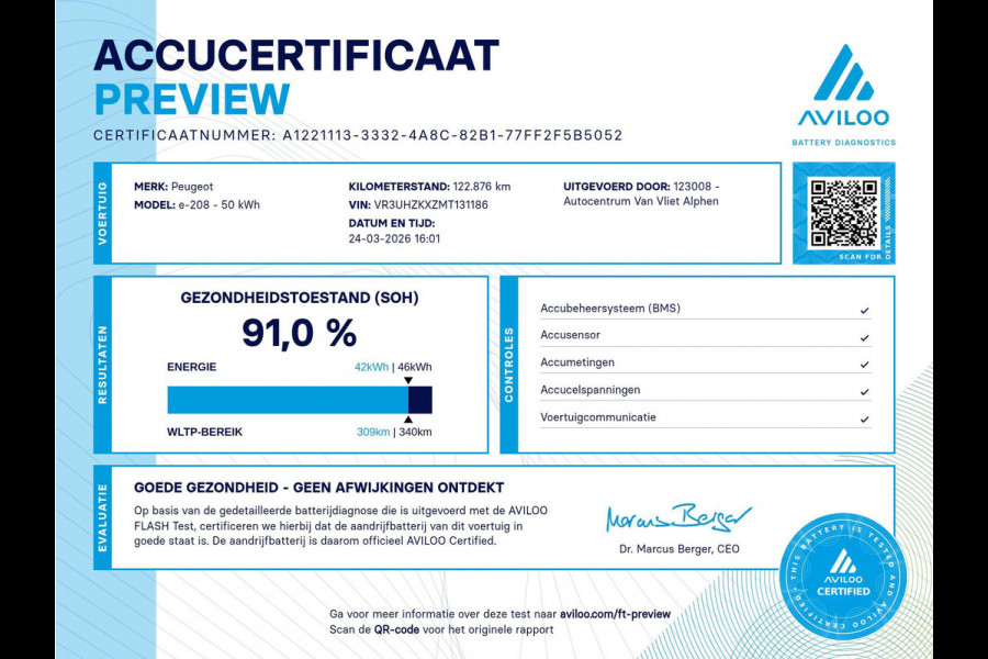 Peugeot e-208 EV GT Pack 50 kWh SOH 91% | ACHTERUITRIJCAMERA MET SENSOREN | NAVI & CARPLAY | E.C.C. |