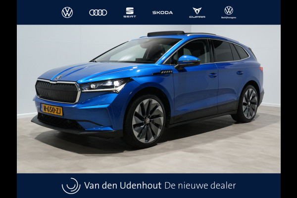 Škoda ENYAQ iV 80 First Edition Panorama Wegkl. trekhaak Navigatie Stoel/Stuurverwarming 244