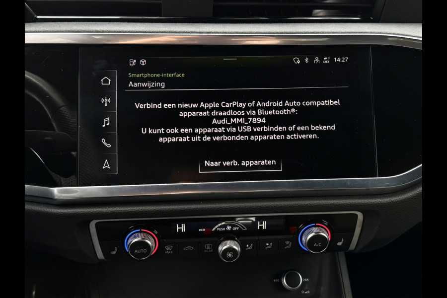 Audi Q3 Sportback 45 TFSI e S-line | Sonos | Matrix | Sfeer | Carplay | Black Optic | Elektr. stoelen | Virtual | Dodehoek