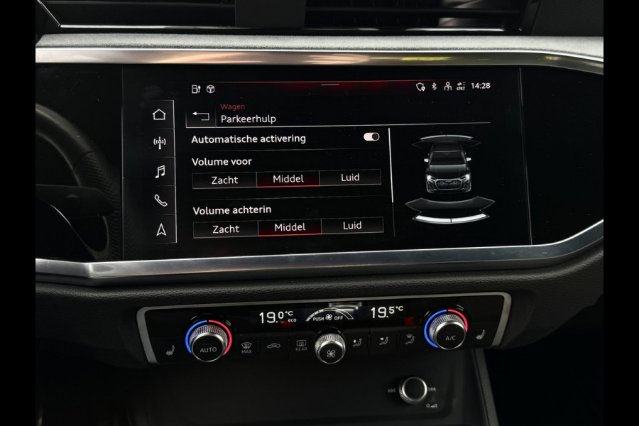 Audi Q3 Sportback 45 TFSI e S-line | Sonos | Matrix | Sfeer | Carplay | Black Optic | Elektr. stoelen | Virtual | Dodehoek