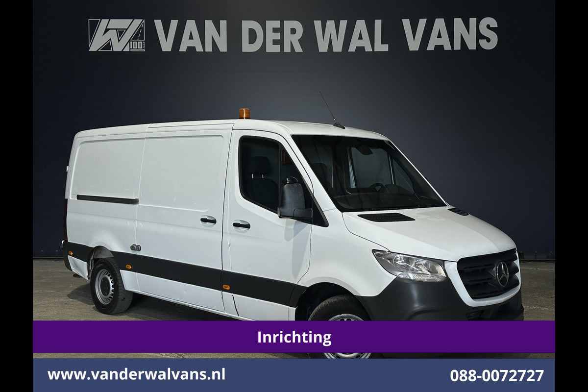 Mercedes-Benz Sprinter 317 CDI 170pk 9G-Tronic Automaat 3500kg Trekhaak L2H1 inrichting Euro6 Airco | Camera | Omvormer | Apple Carplay Cruisecontrol, Android Auto, Parkeersensoren