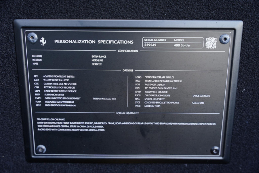 Ferrari 488 3.9 Spider HELE GERESERVEERD