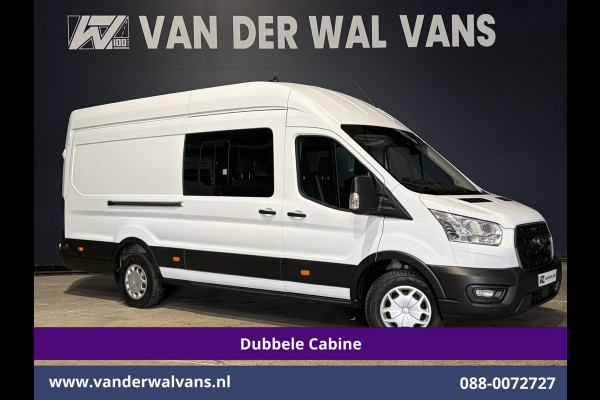 Ford Transit 2.0 TDCI 170pk L4H3 Dubbele Cabine Euro6 Airco | 6-zits | Camera | LED | Apple Carplay | 2800kg Trekvermogen | Cruisecontrol, Android Auto, Stoelverwarming, Verwarmde Voorruit, Parkeersensoren, Bijrijdersbank