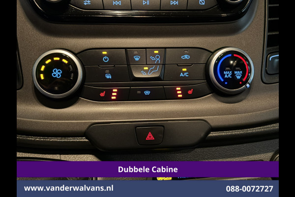 Ford Transit 2.0 TDCI 170pk L4H3 Dubbele Cabine Euro6 Airco | 6-zits | Camera | LED | Apple Carplay | 2800kg Trekvermogen | Cruisecontrol, Android Auto, Stoelverwarming, Verwarmde Voorruit, Parkeersensoren, Bijrijdersbank