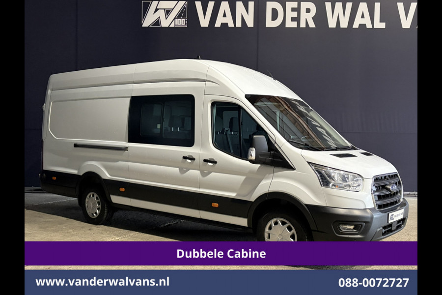 Ford Transit 2.0 TDCI 170pk L4H3 Dubbele Cabine Euro6 Airco | 6-zits | Camera | LED | Apple Carplay | 2800kg Trekvermogen | Cruisecontrol, Android Auto, Stoelverwarming, Verwarmde Voorruit, Parkeersensoren, Bijrijdersbank