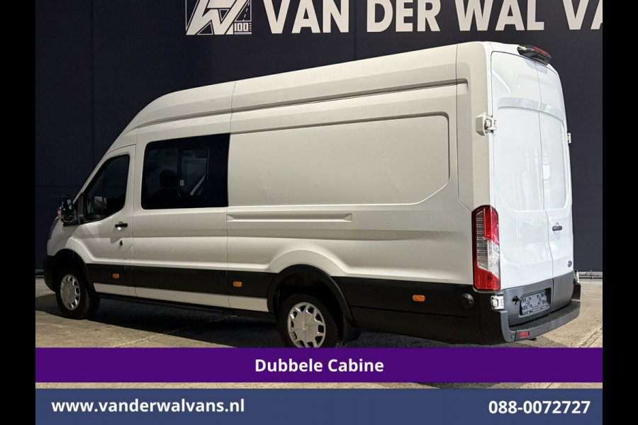 Ford Transit 2.0 TDCI 170pk L4H3 Dubbele Cabine Euro6 Airco | 6-zits | Camera | LED | Apple Carplay | 2800kg Trekvermogen | Cruisecontrol, Android Auto, Stoelverwarming, Verwarmde Voorruit, Parkeersensoren, Bijrijdersbank