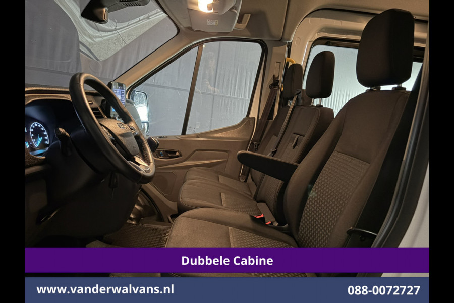 Ford Transit 2.0 TDCI 170pk L4H3 Dubbele Cabine Euro6 Airco | 6-zits | Camera | LED | Apple Carplay | 2800kg Trekvermogen | Cruisecontrol, Android Auto, Stoelverwarming, Verwarmde Voorruit, Parkeersensoren, Bijrijdersbank