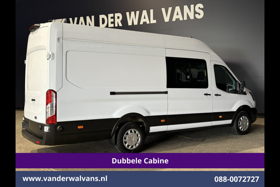 Ford Transit 2.0 TDCI 170pk L4H3 Dubbele Cabine Euro6 Airco | 6-zits | Camera | LED | Apple Carplay | 2800kg Trekvermogen | Cruisecontrol, Android Auto, Stoelverwarming, Verwarmde Voorruit, Parkeersensoren, Bijrijdersbank