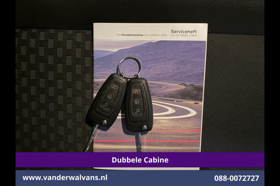 Ford Transit 2.0 TDCI 170pk L4H3 Dubbele Cabine Euro6 Airco | 6-zits | Camera | LED | Apple Carplay | 2800kg Trekvermogen | Cruisecontrol, Android Auto, Stoelverwarming, Verwarmde Voorruit, Parkeersensoren, Bijrijdersbank