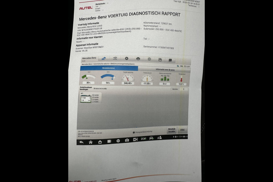 Mercedes-Benz EQC 400 4MATIC Business Solution AMG 80 kWh | SOH 94% | Panoramadak | Buremester | Head-Up Display | 360 Camera |