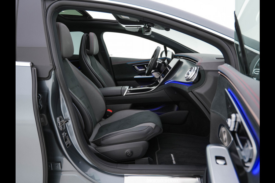 Mercedes-Benz EQE 350+ AMG-Line Launch-Edition 91 kWh [ 3-Fase-22kW ] Aut. *PANO | BURMESTER-SURROUND | ADAPTIVE-CRUISE | BLINDSPOT | LEATHER-MICROFIBRE | FULL-LED | AMBIENTLIGHT | MEMORY-PACK | DIGI-COCKPIT | SPORTSEATS | CAMERA | KEYLESS | DAB+ | CARPLAY |