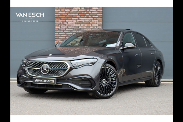 Mercedes-Benz E-Klasse 400 e 4MATIC AMG Line | Hyperscreen | Luchtvering | Achterasbesturing | Distronic+ | HUD | Massage | Burmester | Nappa Leder | Trekhaak | Vlakkenverwarming | Stoelventilatie | Soft-Close |
