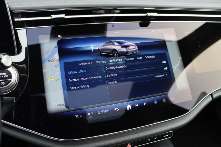 Mercedes-Benz E-Klasse 200 AMG Line | Hyperscreen | Distronic | Panoramadak | Stoelventilatie | Burmester | Surround Camera | Digital Light | Exclusiefpakket | Keyless Go |