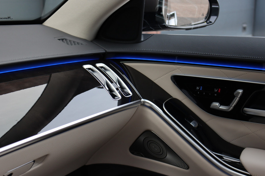 Mercedes-Benz S-Klasse 450 e Premium | Luchtvering | Achterasbesturing | Distronic+ | Massage | MBUX Tablet | 3D-Display | Vlakkenverwarming | Stoelventilatie | Nappa Leder | Verwarmd Stuurwiel | HUD |