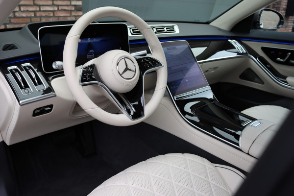 Mercedes-Benz S-Klasse 450 e Premium | Luchtvering | Achterasbesturing | Distronic+ | Massage | MBUX Tablet | 3D-Display | Vlakkenverwarming | Stoelventilatie | Nappa Leder | Verwarmd Stuurwiel | HUD |
