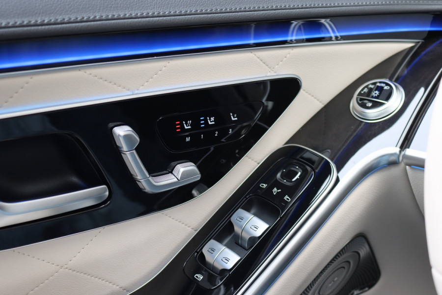 Mercedes-Benz S-Klasse 450 e Premium | Luchtvering | Achterasbesturing | Distronic+ | Massage | MBUX Tablet | 3D-Display | Vlakkenverwarming | Stoelventilatie | Nappa Leder | Verwarmd Stuurwiel | HUD |