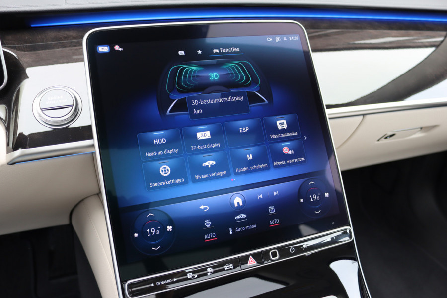 Mercedes-Benz S-Klasse 450 e Premium | Luchtvering | Achterasbesturing | Distronic+ | Massage | MBUX Tablet | 3D-Display | Vlakkenverwarming | Stoelventilatie | Nappa Leder | Verwarmd Stuurwiel | HUD |