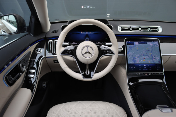 Mercedes-Benz S-Klasse 450 e Premium | Luchtvering | Achterasbesturing | Distronic+ | Massage | MBUX Tablet | 3D-Display | Vlakkenverwarming | Stoelventilatie | Nappa Leder | Verwarmd Stuurwiel | HUD |