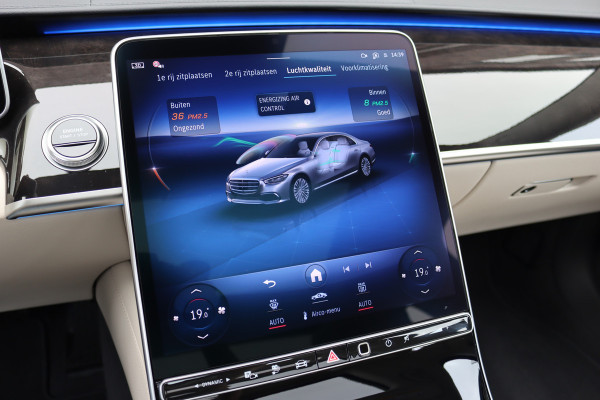 Mercedes-Benz S-Klasse 450 e Premium | Luchtvering | Achterasbesturing | Distronic+ | Massage | MBUX Tablet | 3D-Display | Vlakkenverwarming | Stoelventilatie | Nappa Leder | Verwarmd Stuurwiel | HUD |