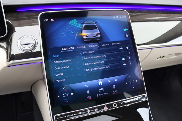 Mercedes-Benz S-Klasse 450 e Premium | Luchtvering | Achterasbesturing | Distronic+ | Massage | MBUX Tablet | 3D-Display | Vlakkenverwarming | Stoelventilatie | Nappa Leder | Verwarmd Stuurwiel | HUD |