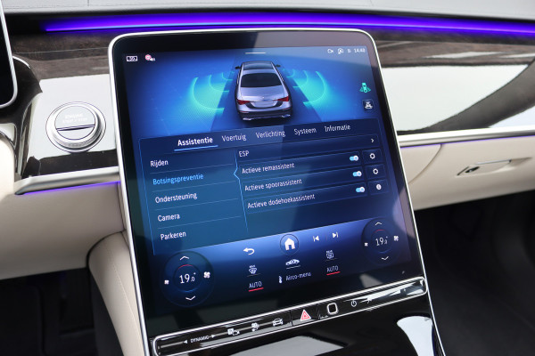 Mercedes-Benz S-Klasse 450 e Premium | Luchtvering | Achterasbesturing | Distronic+ | Massage | MBUX Tablet | 3D-Display | Vlakkenverwarming | Stoelventilatie | Nappa Leder | Verwarmd Stuurwiel | HUD |