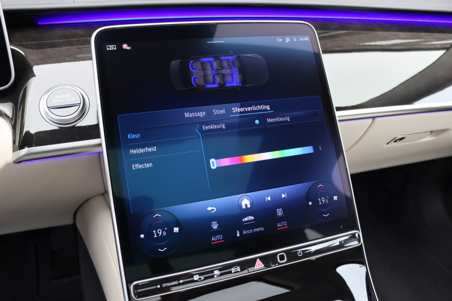 Mercedes-Benz S-Klasse 450 e Premium | Luchtvering | Achterasbesturing | Distronic+ | Massage | MBUX Tablet | 3D-Display | Vlakkenverwarming | Stoelventilatie | Nappa Leder | Verwarmd Stuurwiel | HUD |