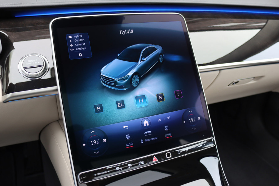 Mercedes-Benz S-Klasse 450 e Premium | Luchtvering | Achterasbesturing | Distronic+ | Massage | MBUX Tablet | 3D-Display | Vlakkenverwarming | Stoelventilatie | Nappa Leder | Verwarmd Stuurwiel | HUD |