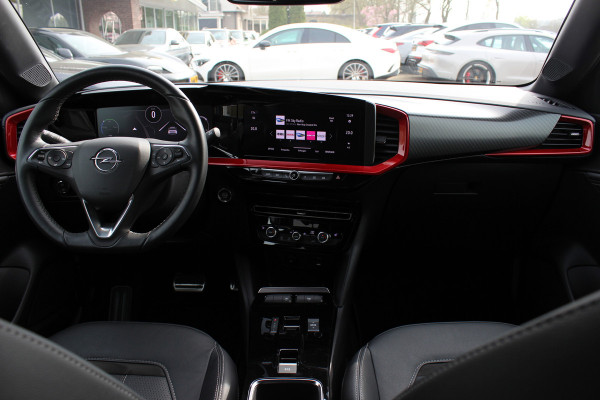 Opel Mokka-e GS Line 50-kWh / Camera / Leder / CarPlay / 18'' / Sfeerverlichting / Keyless / Stoelverwarming / Dodehoek / DAB / Cruise Control / Warmtepomp