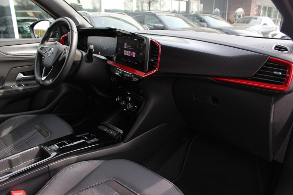 Opel Mokka-e GS Line 50-kWh / Camera / Leder / CarPlay / 18'' / Sfeerverlichting / Keyless / Stoelverwarming / Dodehoek / DAB / Cruise Control / Warmtepomp