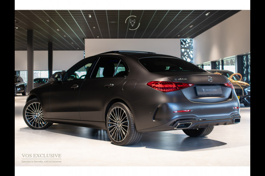 Mercedes-Benz C-Klasse 300 e AMG Magno|Nappa|Night|Rij-assistentie Plus|Keyless-Go|Stoelkoeling|Pano|360°|Burmester|19''