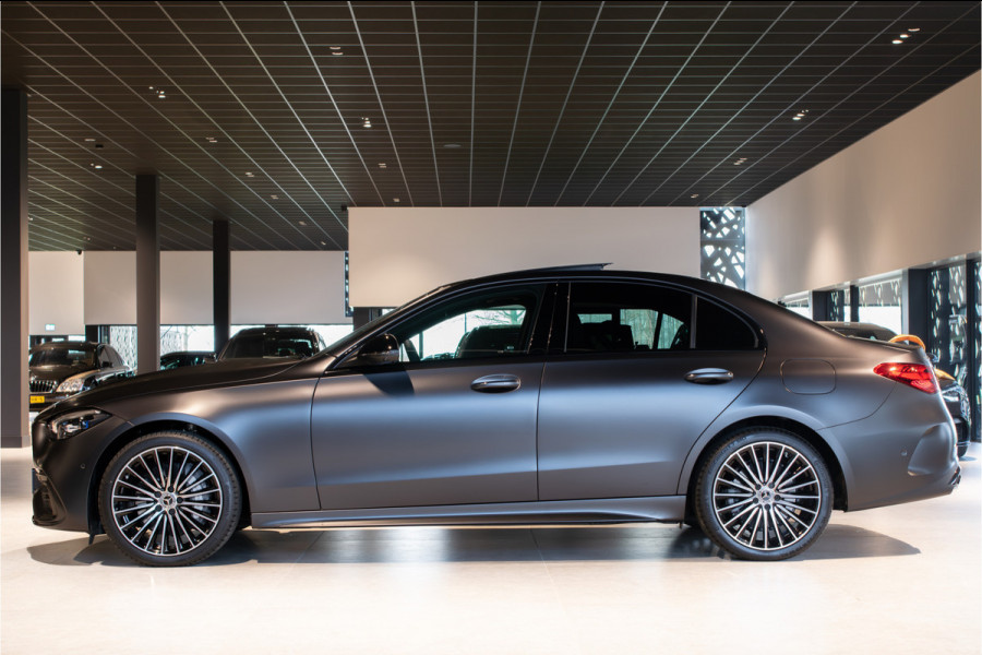 Mercedes-Benz C-Klasse 300 e AMG Magno|Nappa|Night|Rij-assistentie Plus|Keyless-Go|Stoelkoeling|Pano|360°|Burmester|19''