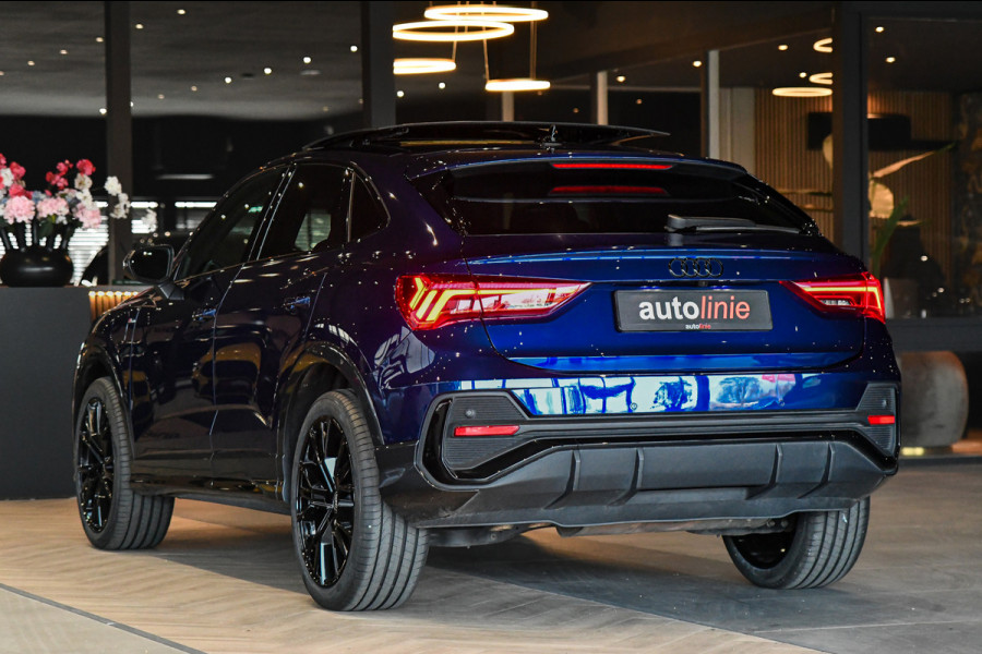 Audi Q3 Sportback 45 TFSI e 3x S-Line. Pano, ACC, Sonos, Keyless, Matrix, Sfeer, Camera, Dodeh, 20''!