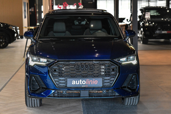 Audi Q3 Sportback 45 TFSI e 3x S-Line. Pano, ACC, Sonos, Keyless, Matrix, Sfeer, Camera, Dodeh, 20''!