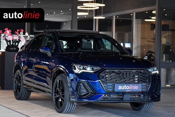Audi Q3 Sportback 45 TFSI e 3x S-Line. Pano, ACC, Sonos, Keyless, Matrix, Sfeer, Camera, Dodeh, 20''!
