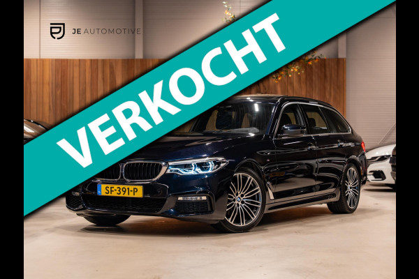 BMW 5 Serie Touring 520i High Executive M Pakket, Pano, Virtual Cockpit, Leder, 19"M Sport Velgen, Prive Glas, Volledig Onderhoud