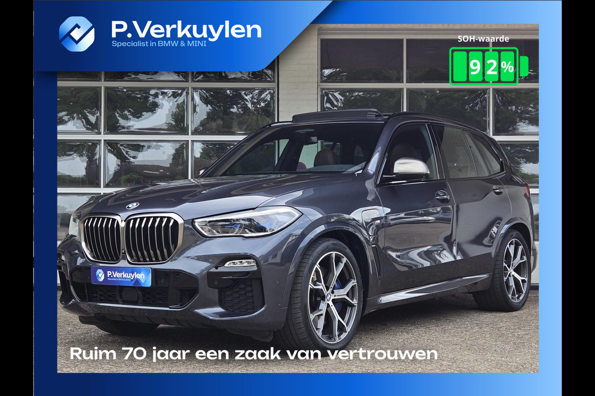 BMW X5 XDRIVE45E M SPORT | DRIVING PROFF. | PANORAMA | 360 CAMERA | SPORTSTOELEN | LASER | TREKHAAK |