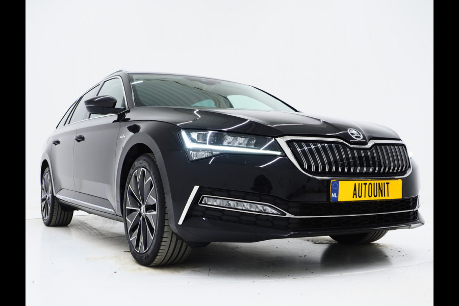 Škoda Superb Combi 1.4 TSI iV Laurin & Klement | Leder | Trekhaak | Canton | Adaptive Cruise | Keyless | Sfeerlicht | Memory | Carplay