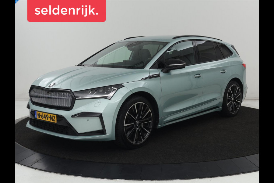 Škoda ENYAQ iV 80 Founders Edition Silver | SOH 90% | Trekhaak | Matrix LED | Carplay | Camera | Stuurverwarming | Keyless | Navigatie