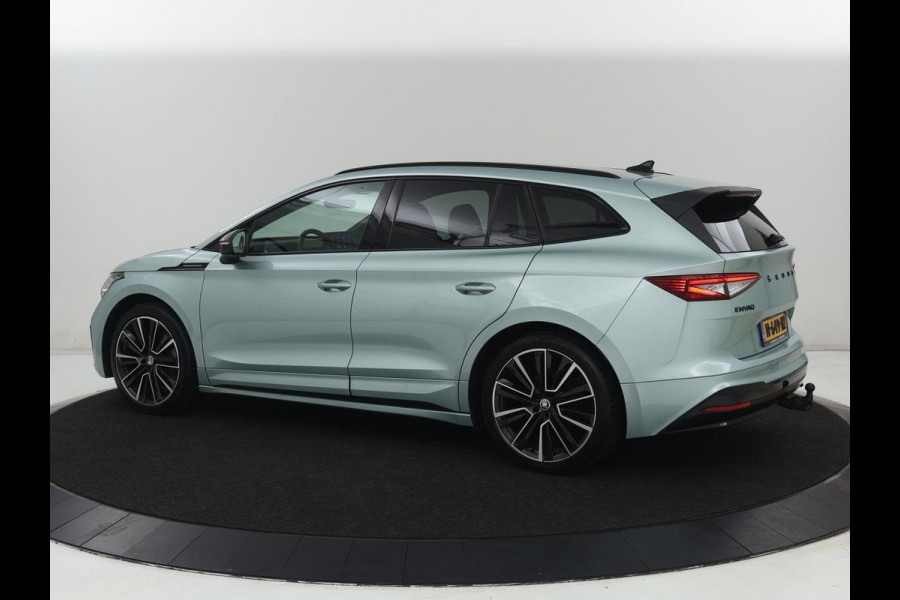 Škoda ENYAQ iV 80 Founders Edition Silver | SOH 90% | Trekhaak | Matrix LED | Carplay | Camera | Stuurverwarming | Keyless | Navigatie