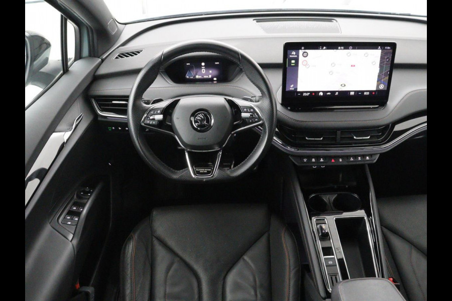 Škoda ENYAQ iV 80 Founders Edition Silver | SOH 90% | Trekhaak | Matrix LED | Carplay | Camera | Stuurverwarming | Keyless | Navigatie