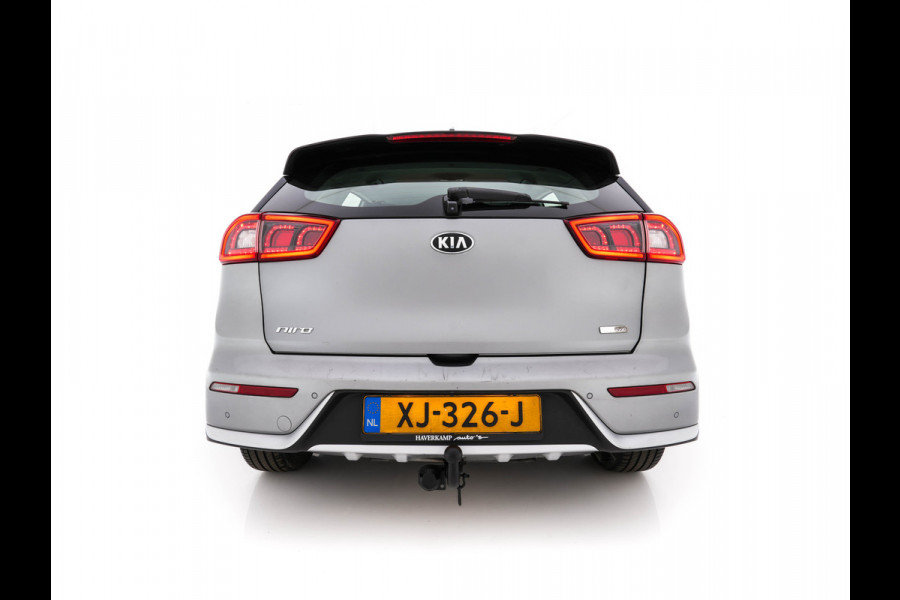 Kia Niro 1.6 GDi Hybrid ExecutiveLine Eco-Hybrid (INCL-BTW) Aut. *LEATHER-FABRIC | NAVI-FULLMAP | KEYLESS | CAMERA | COMFORTSEATS | DIGI-COCKPIT | LANE-ASSIST | ECC | CARPLAY | PDC | TOWBAR | 16''ALU*