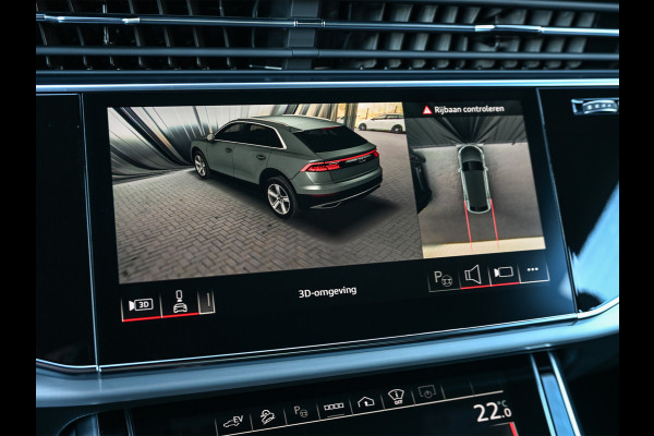 Audi Q8 55 TFSI e quattro Pro Line S | Memory seats | 360 Camera | Keyless | Soft close | Adaptive cruise | Panoramadak | B&O sound | Achterbank verwarmd | Ambiance interieur | El. trekhaak