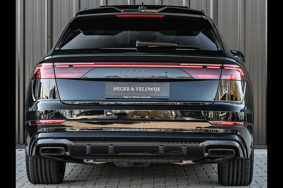 Audi Q8 55 TFSI e quattro Pro Line S | Memory seats | 360 Camera | Keyless | Soft close | Adaptive cruise | Panoramadak | B&O sound | Achterbank verwarmd | Ambiance interieur | El. trekhaak
