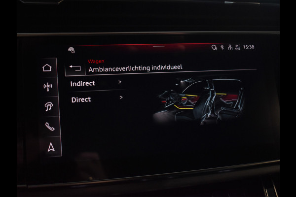 Audi Q8 55 TFSI e quattro Pro Line S | Memory seats | 360 Camera | Keyless | Soft close | Adaptive cruise | Panoramadak | B&O sound | Achterbank verwarmd | Ambiance interieur | El. trekhaak